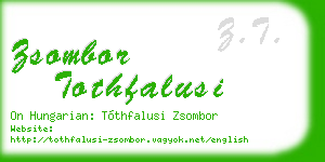 zsombor tothfalusi business card